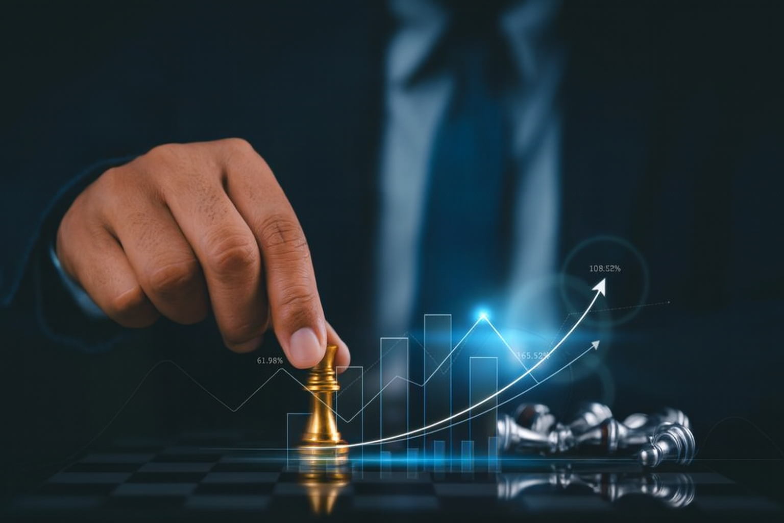 Cypher Fund quantitative investment strategy visualization showing data-driven portfolio construction